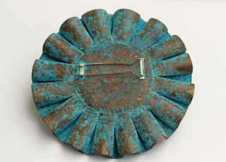 democracy brooch - back