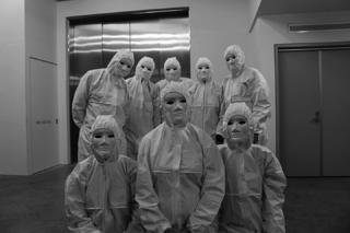 The team in the basement of Auckland Art Gallery