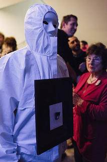 Audience reactions up in the gallery