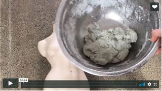 Time-lapse forming a breastplate on plastic mannequin #2