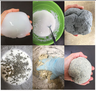 Making the paper clay