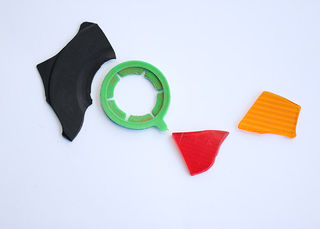 Plastics my client collected off his local beach in NZ
